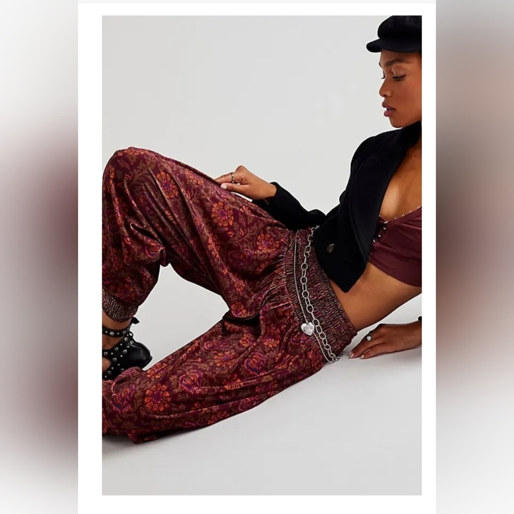 Free People One Marla Velvet Pants